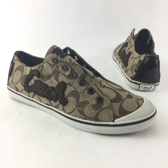 coach slip on tennis shoes
